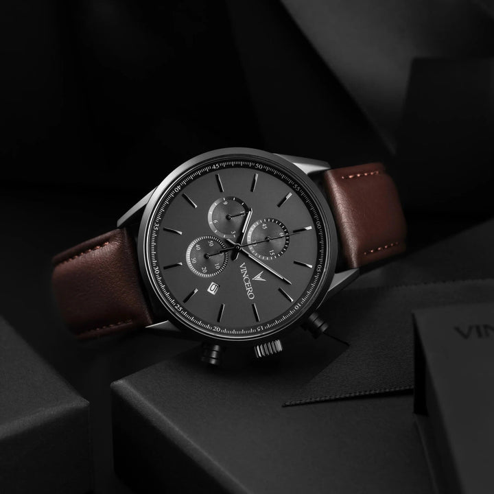 Vincero Collective The Chrono S2 - Gunmetal/Walnut