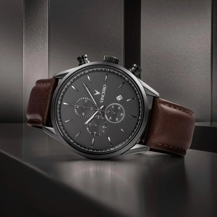 Vincero Collective The Chrono S2 40mm - Gunmetal/Walnut