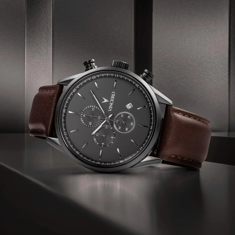 Vincero Collective The Chrono S2 - Gunmetal/Walnut