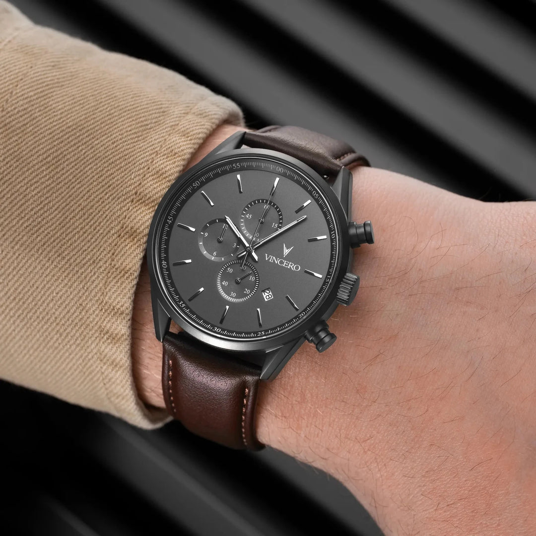 Vincero Collective The Chrono S2 40mm - Gunmetal/Walnut