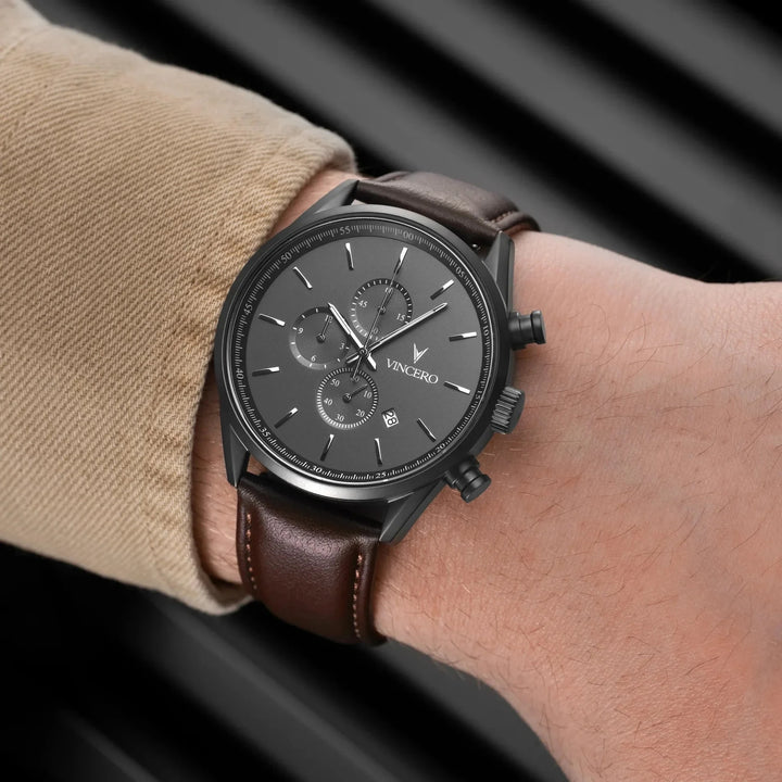 Vincero Collective The Chrono S2 - Gunmetal/Walnut
