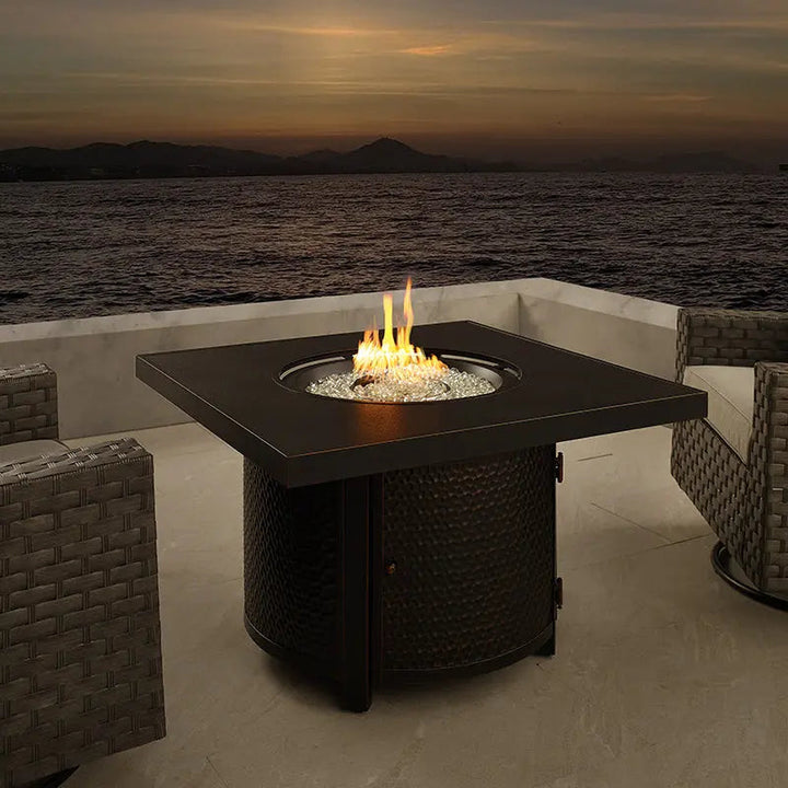 Clayton 40" Round Portable Gas Fire Pit Table