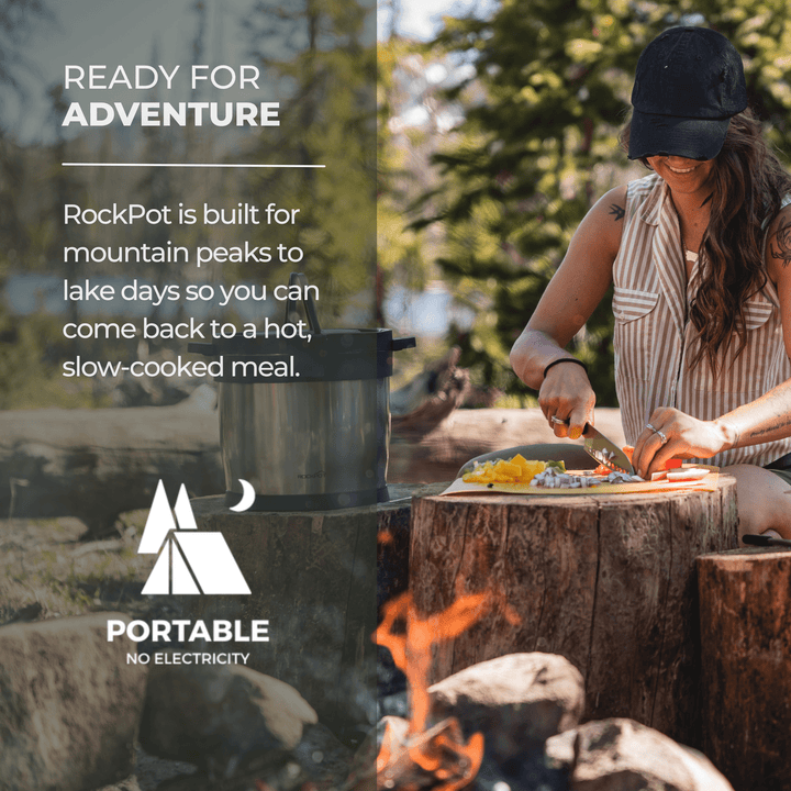 7QT RockPot Original - Portable Cooking Pot for Outdoor Use