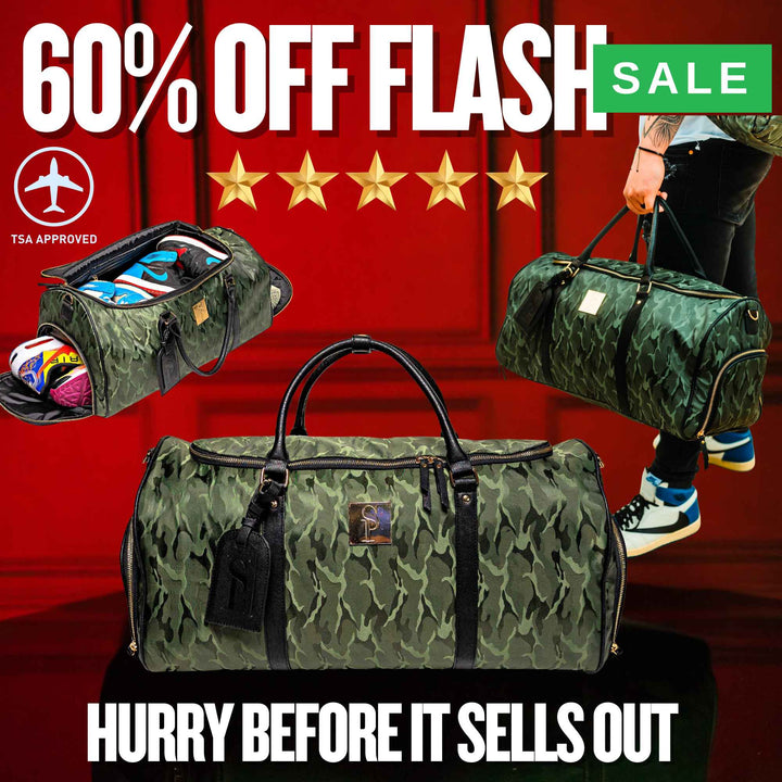 Sole Premise Green Camo Duffle Bag (New Weekender Design)