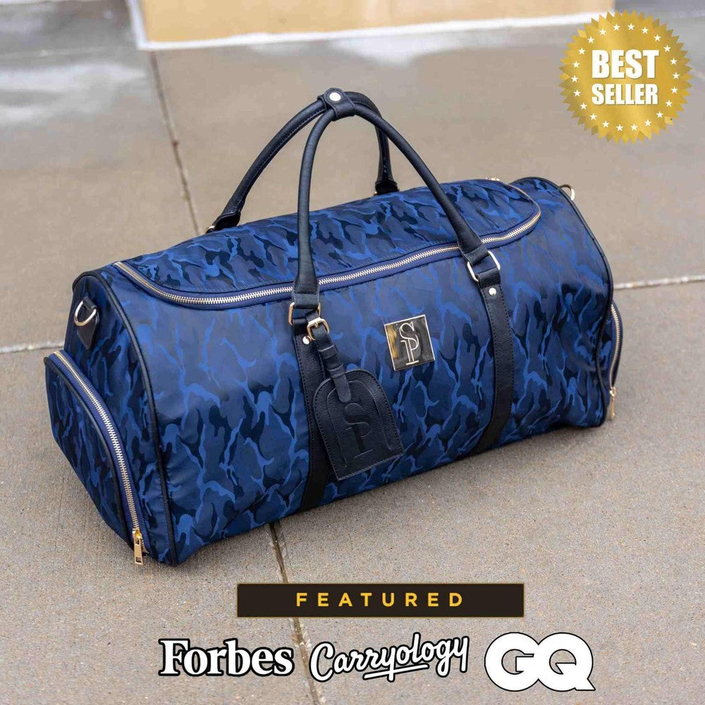 Sole Premise Blue Camo Duffle Bag New Weekender Design