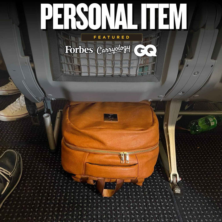 Sole Premise Brown Tumbled Leather Daily Commuter Backpack