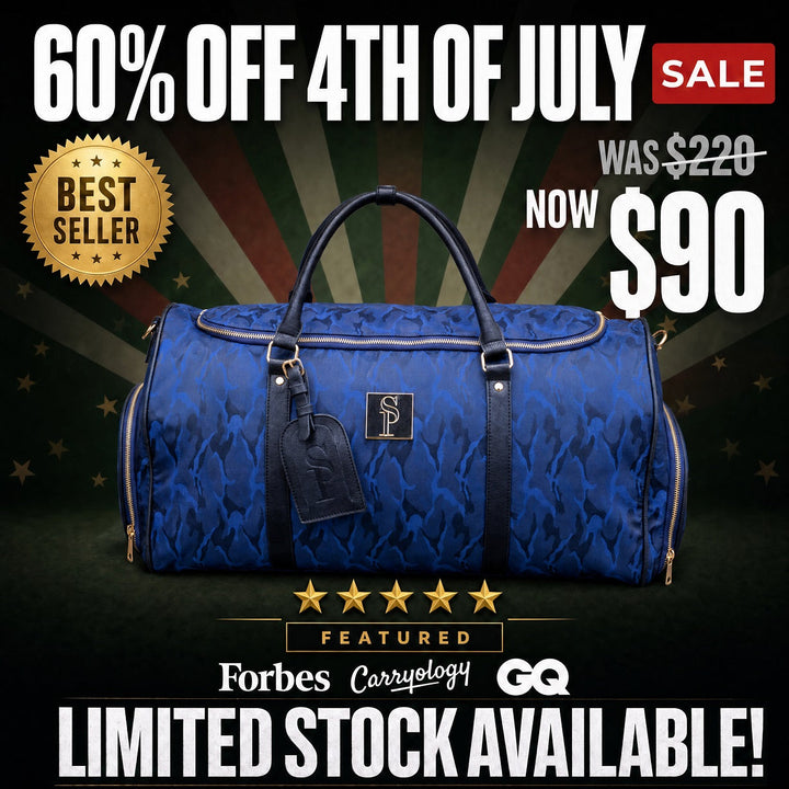 Sole Premise Blue Camo Duffle Bag (New Weekender Design)