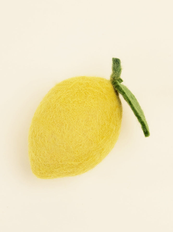 Wool Dog and Cat Toy - Lemon Shape Set of 2