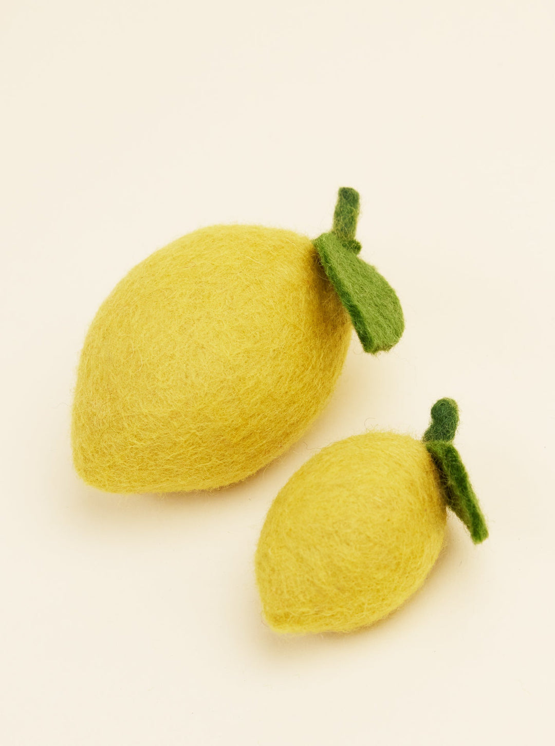 Wool Dog and Cat Toy - Lemon Shape Set of 2