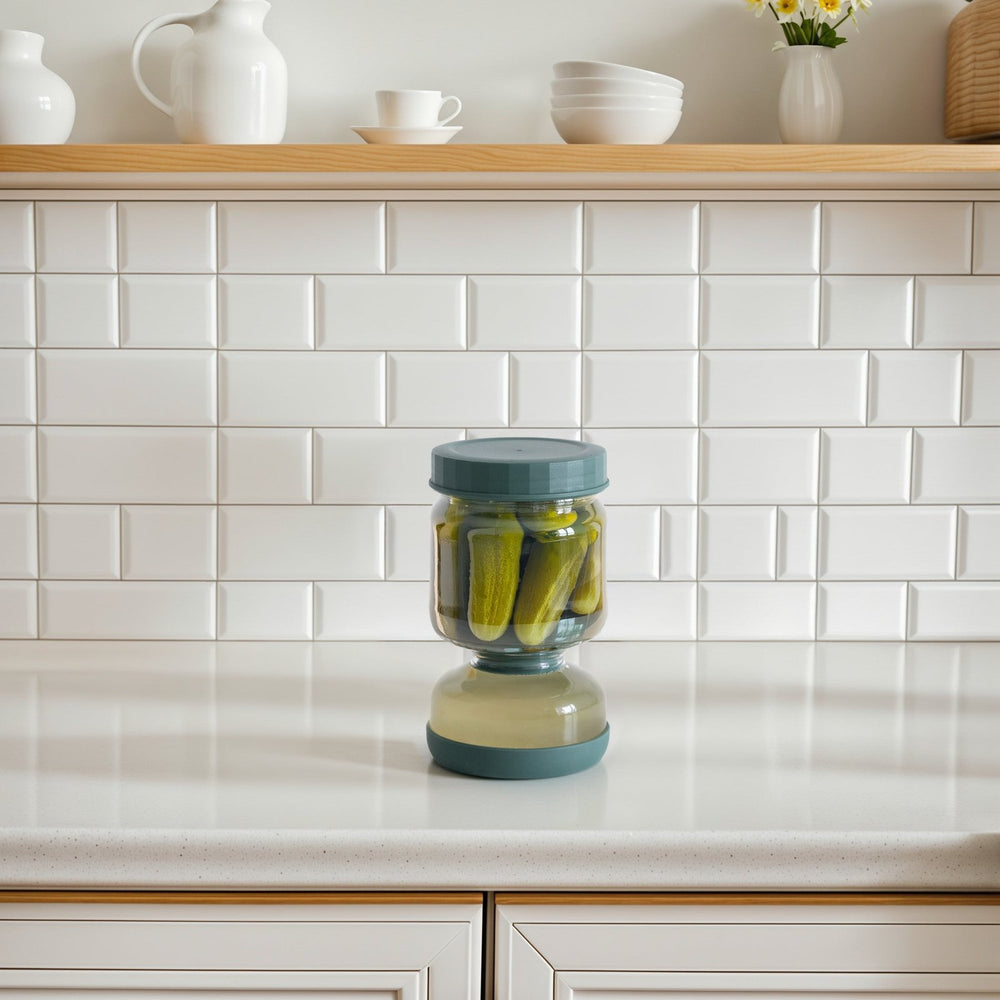 Glass Flip-Over Pickle Jar
