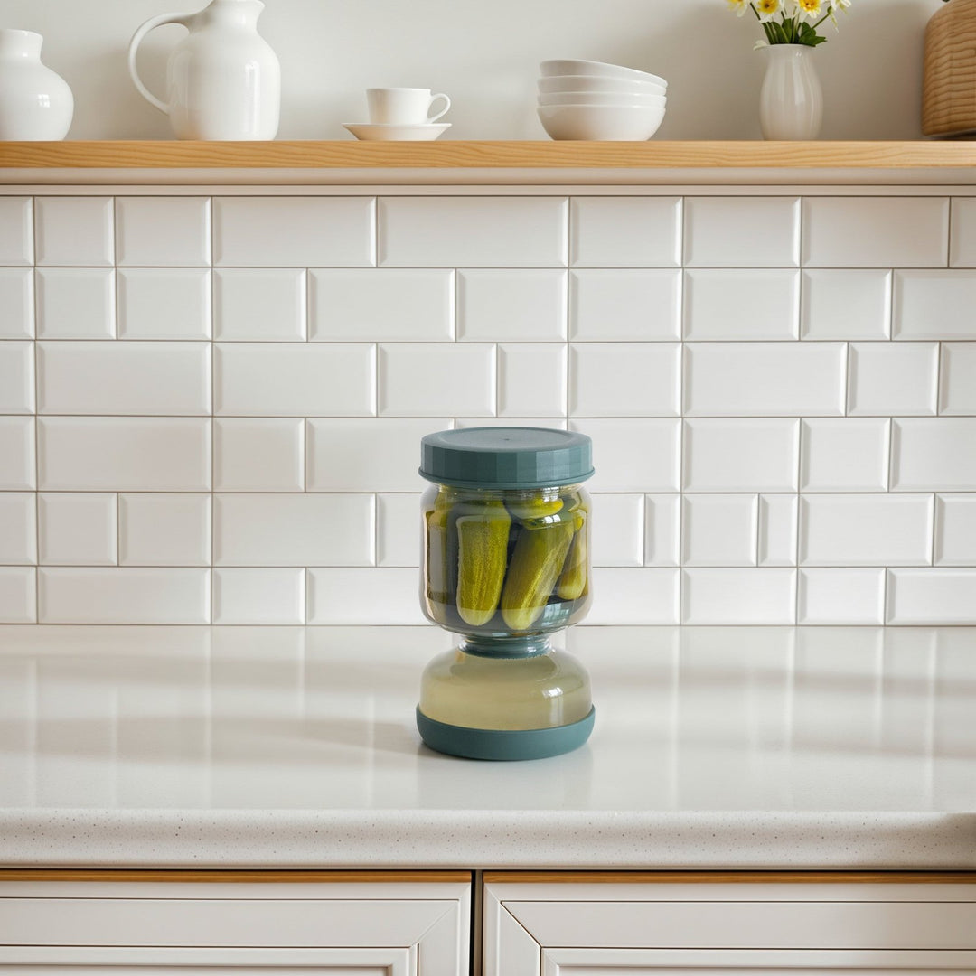 Glass Flip-Over Pickle Jar