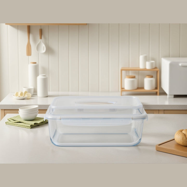 Bake & Carry Glass Set 5 Containers, Vanilla