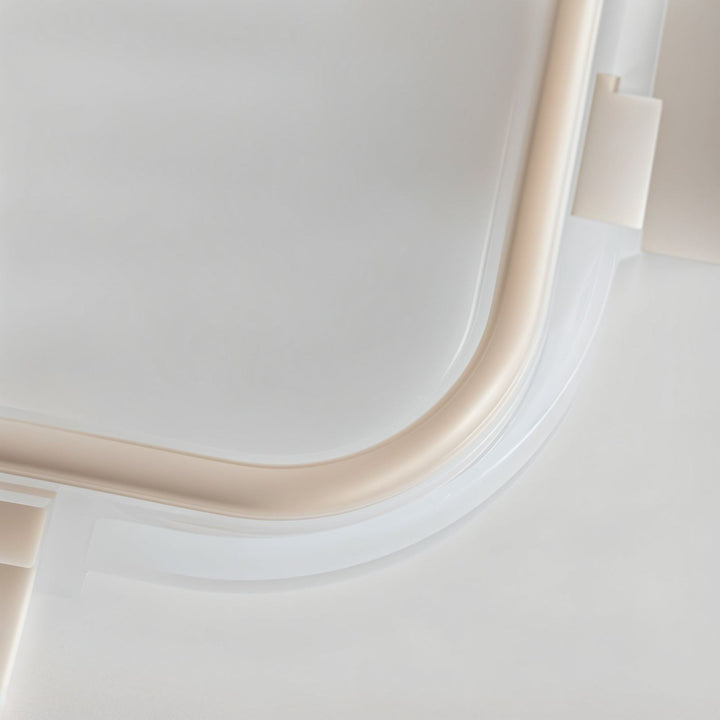 Glass Bento Box - 3 Sections Vanilla