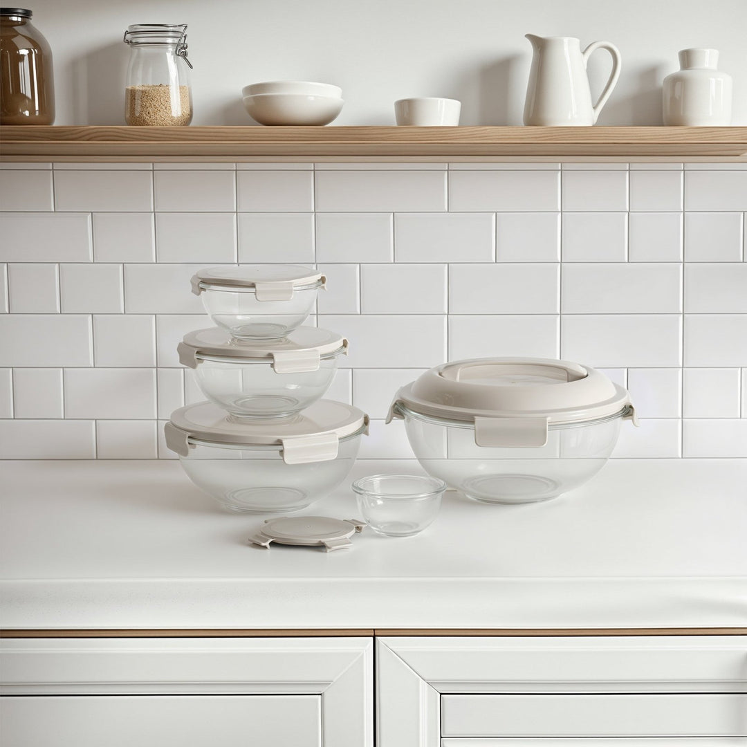 Borosilicate Glass Mixing Bowl Set 5 Bowls