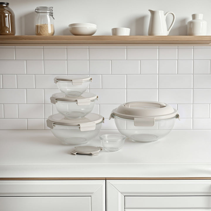 Borosilicate Glass Mixing Bowl Set 5 Bowls