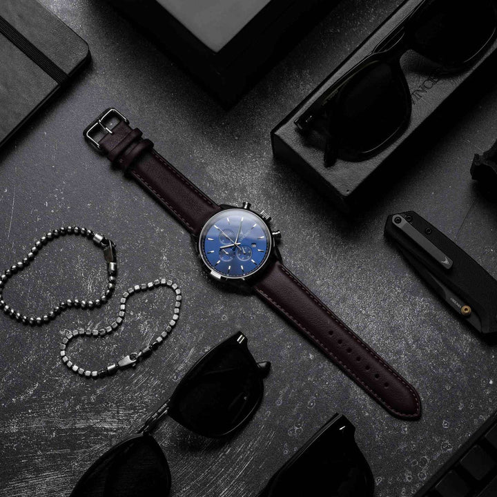 Vincero Collective The Chrono S2 - Blue/Brown