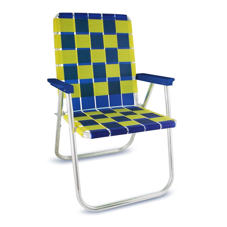 Lawn Chair USA Blue & Yellow Classic Chair