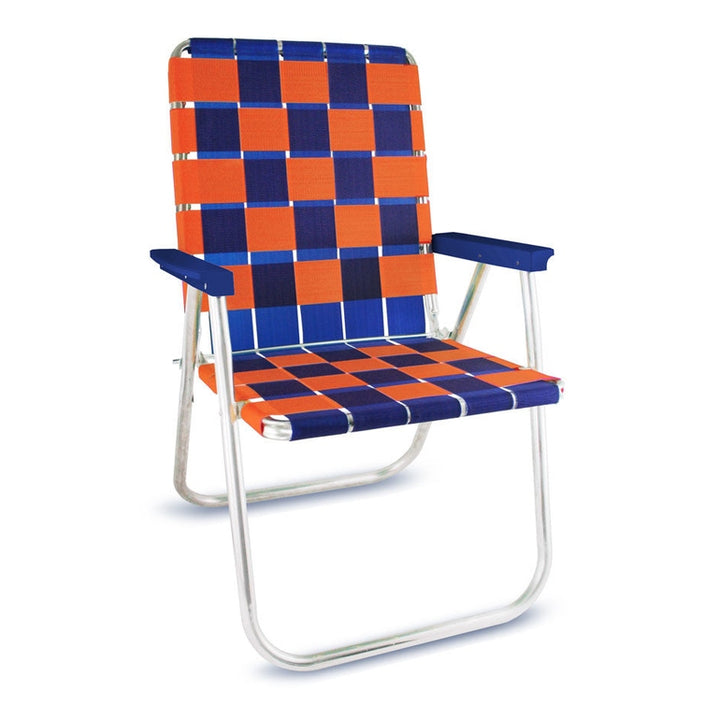 Lawn Chair USA Blue & Orange Classic Chair