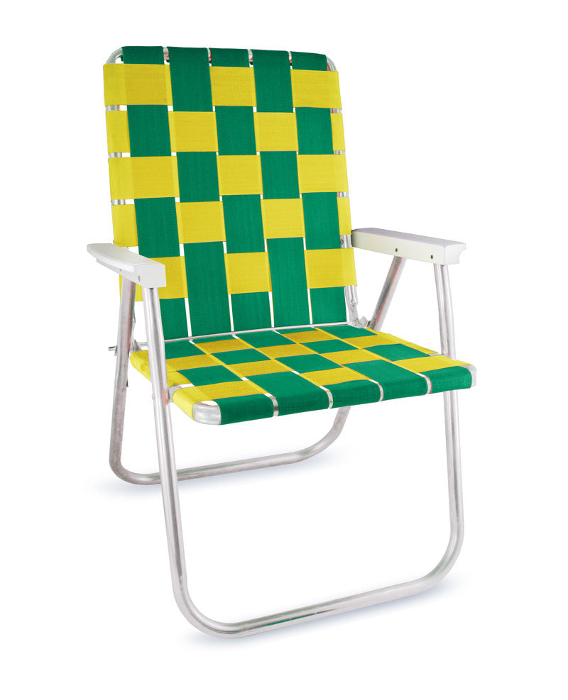 Lawn Chair USA Green & Yellow Classic Chair