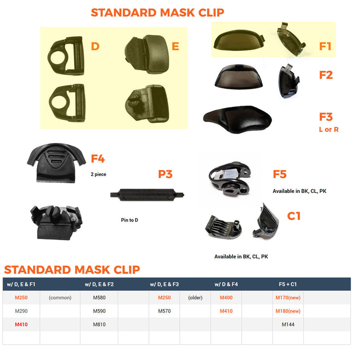 Mask Buckle Replacement for Tilos Masks