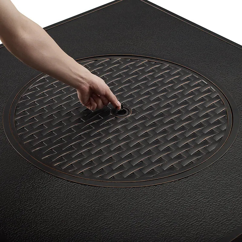 Dalton 40" Square Gas Fire Pit Table - Durable & Versatile