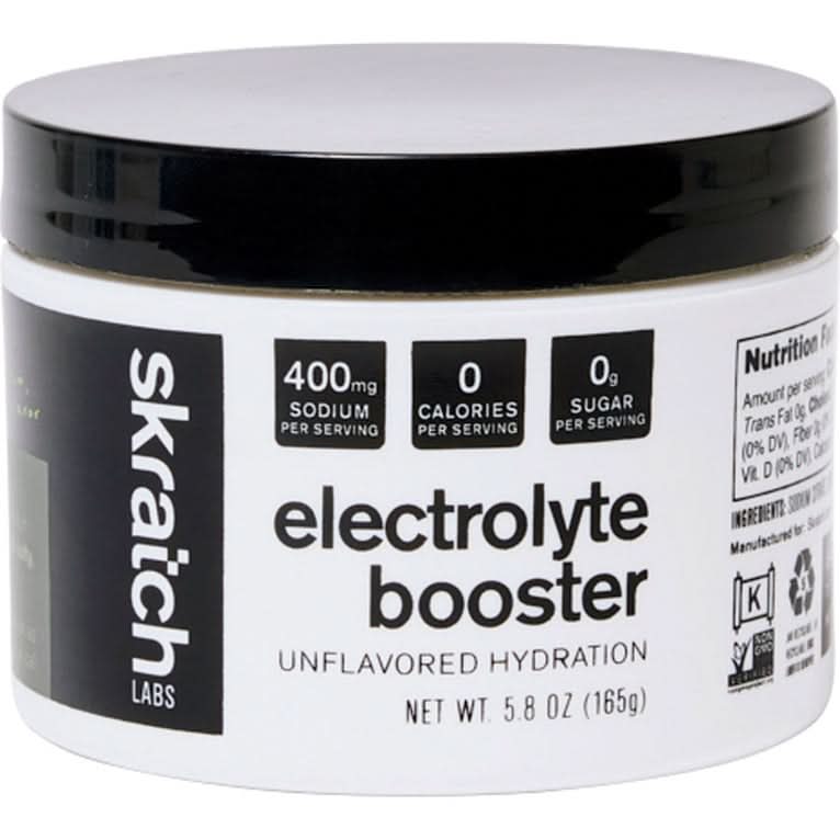Skratch Labs Electrolyte Booster, Unflavored Hydration, 60-Serving Jar