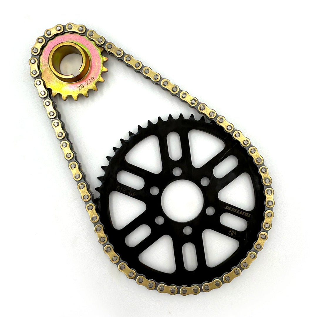 219 RK Non-Sealed Chain | Primary Belt to Chain Conversion Kit | E Ride Pro 2.0