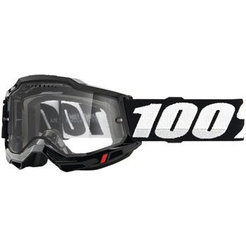 100% accuri 2 enduro mtb goggles black/clear