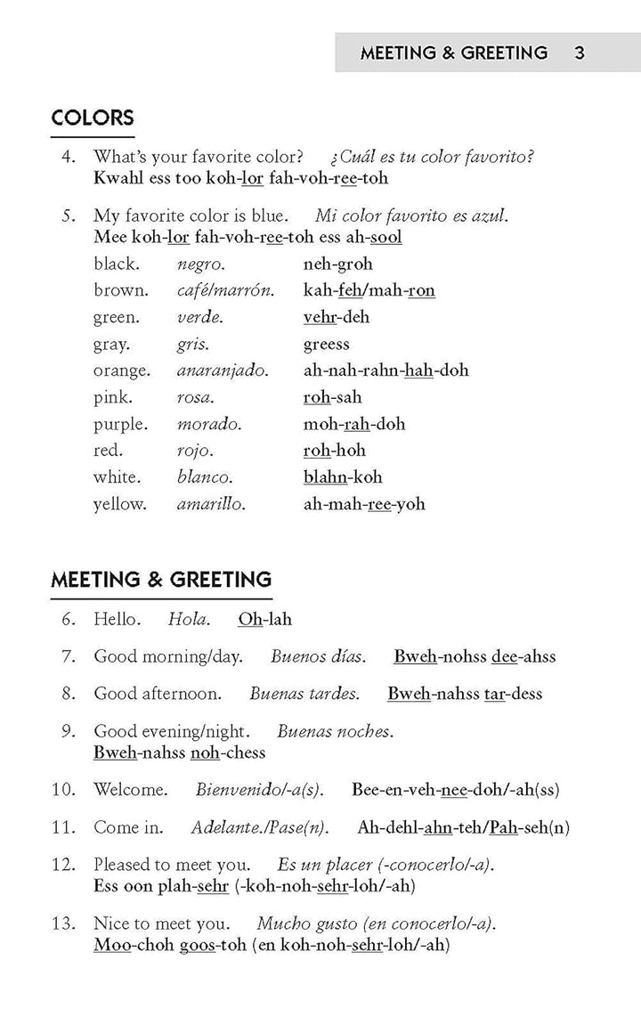 Easy Spanish Phrase Book NEW EDITION: Over 700 Phrases for Everyday Use Dover Language Guides Spanish Spiral Bound