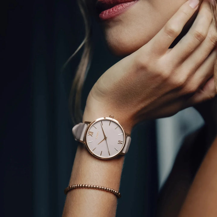 Eros Petite Rose Gold Watch - 33mm Diameter