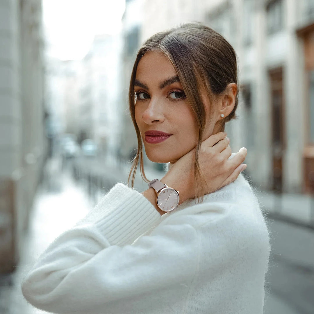 Eros Petite Rose Gold Watch - 33mm Diameter