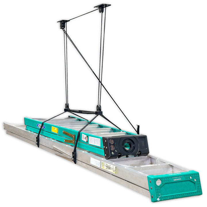 Ladder Hoist Storage for 150 lbs Capacity and 14' Lift