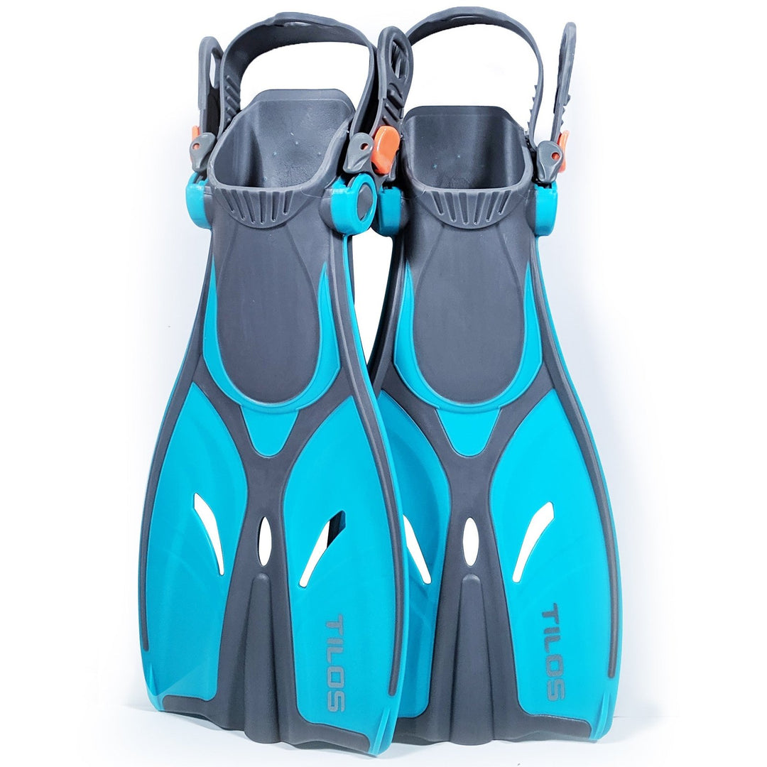 Kids Jovie Open Heel Snorkeling Fins for Growing Feet