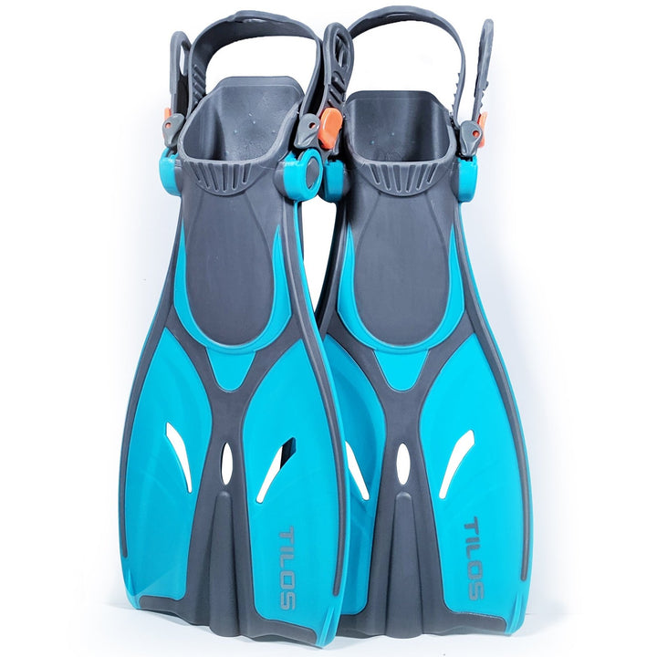 Kids Jovie Open Heel Snorkeling Fins for Growing Feet