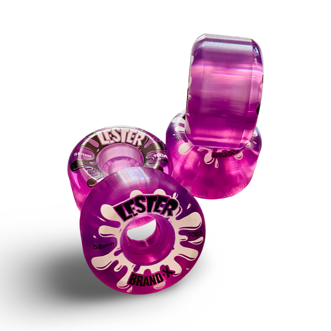 Lester Kasai Transparent Skateboard Wheels 56mm/100a