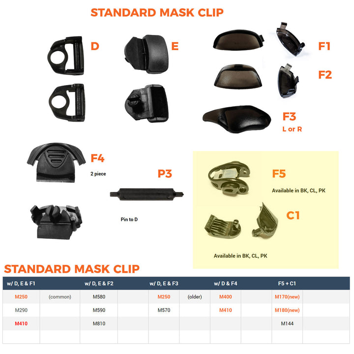 Mask Buckle Replacement for Tilos Masks