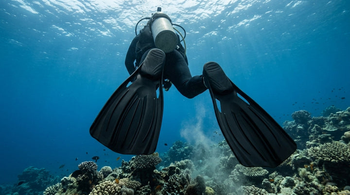 Saber Full Foot Fins for Diving - Efficient Swim Gear