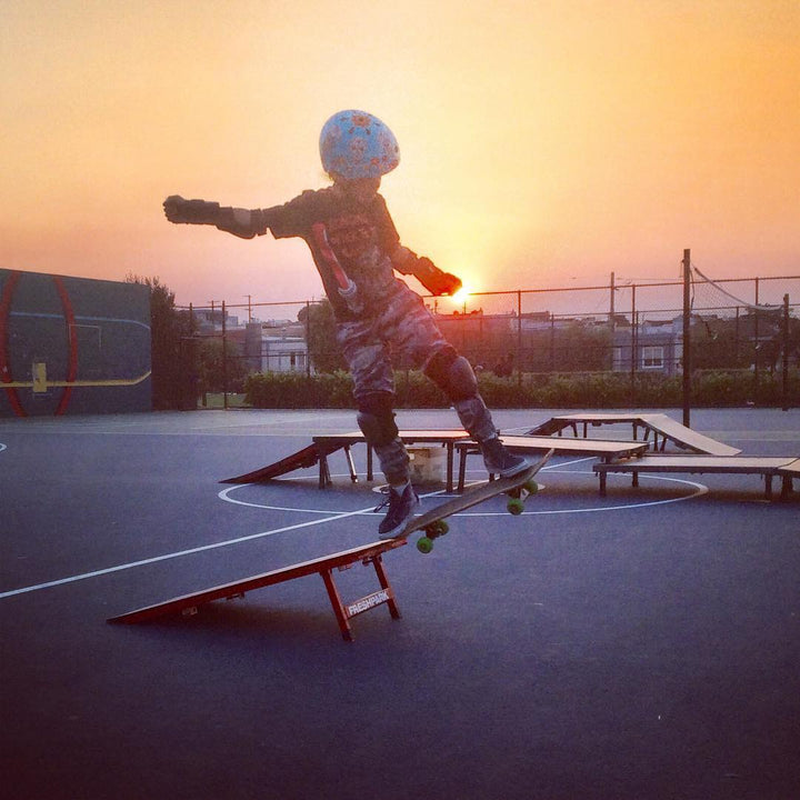 Freshpark Portable Wedge Kicker Skate Ramp