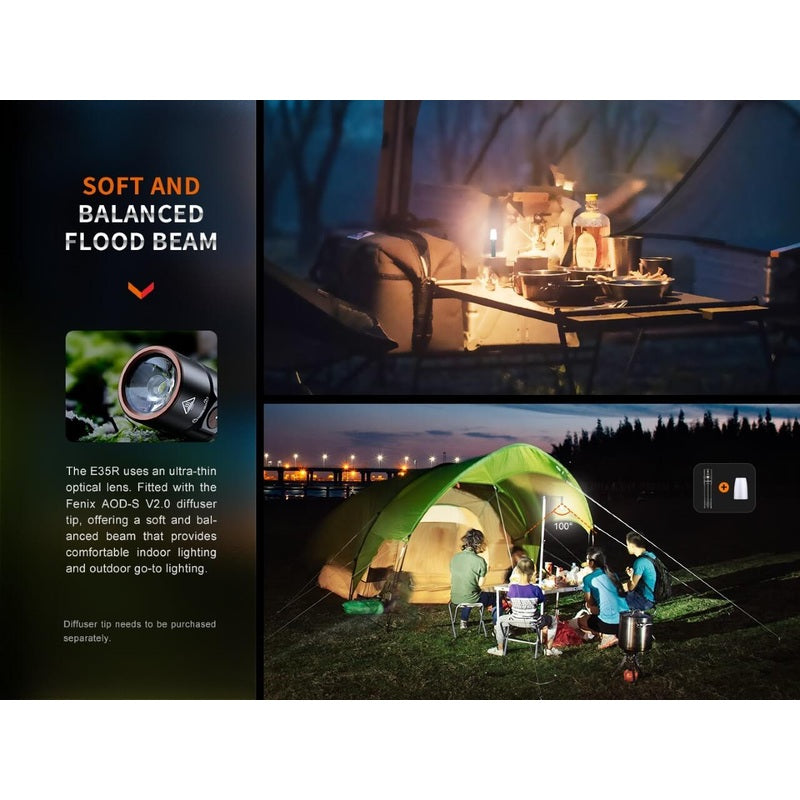 Fenix E35R High-Performance Rechargeable LED Flashlight