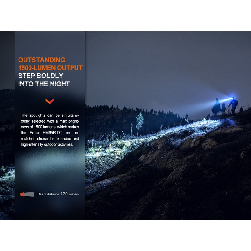 Fenix HM65R-DT Trail Running LED Headlamp