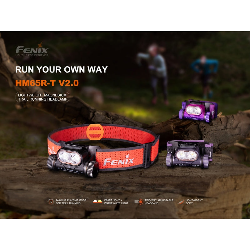 Fenix HM65R-T V2 Rechargeable Lightweight Trail Running Headlamp