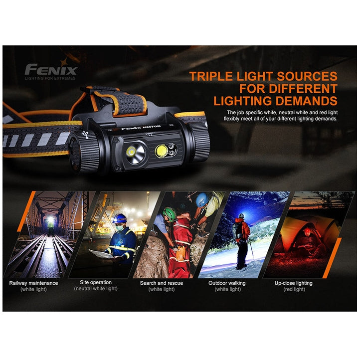 Fenix HM70R Rechargeable LED Headlamp - 1600 Lumens