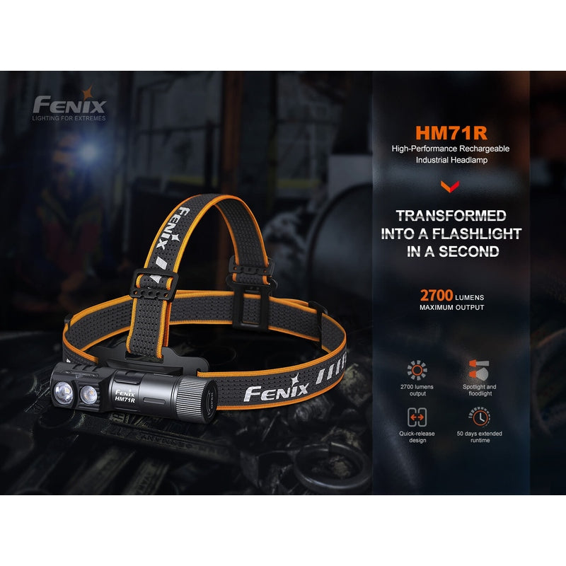 Fenix HM71R Rechargeable Industrial LED Headlamp