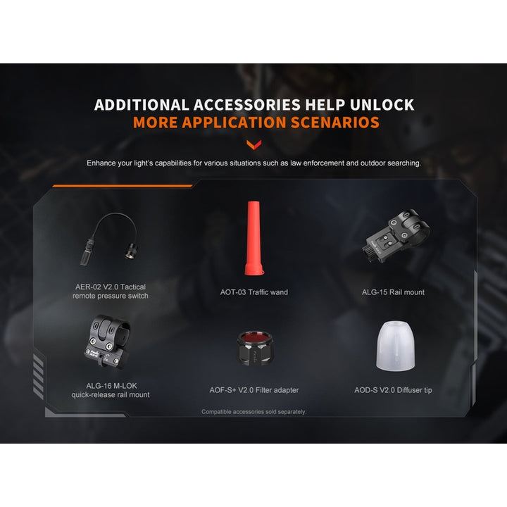 Fenix PD32R Rechargeable Silent Switch LED Flashlight