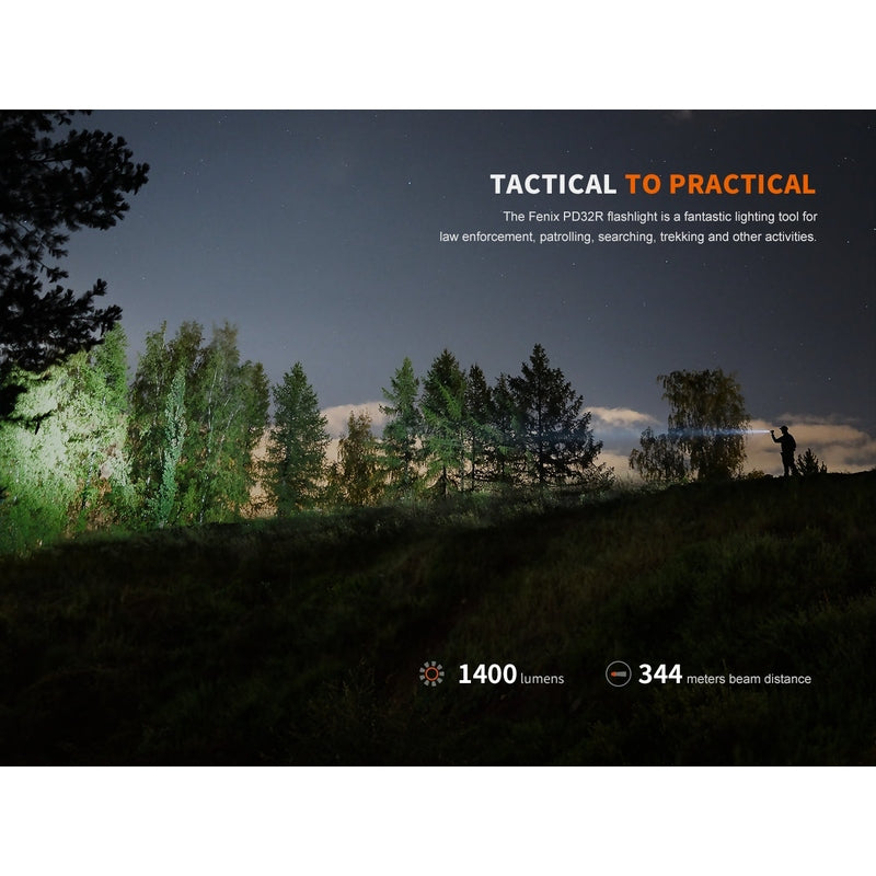 Fenix PD32R Rechargeable Silent Switch LED Flashlight