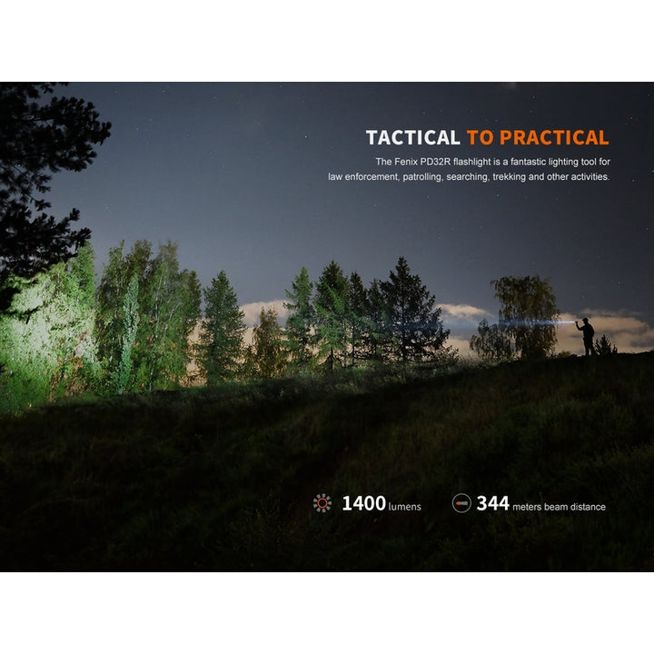 Fenix PD32R Rechargeable Silent Switch LED Flashlight