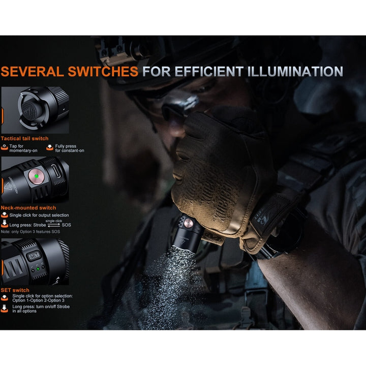 Fenix PD35R ACE Multi-mode Tactical Flashlight + FREE CL01 Mini Lantern