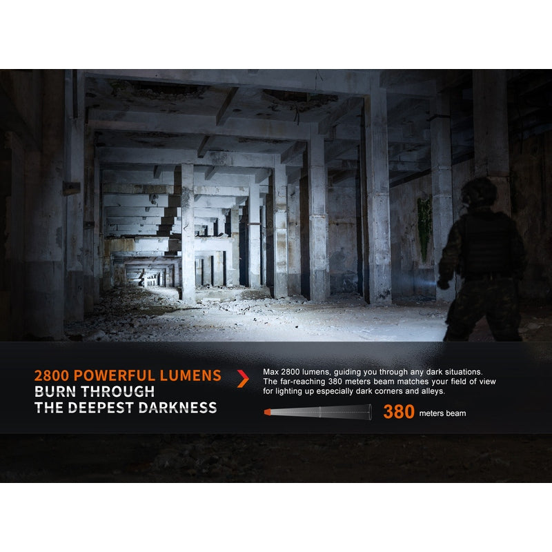 Fenix PD36R Pro 2800 Lumen Flashlight + FREE E03R V2 Keychain Light
