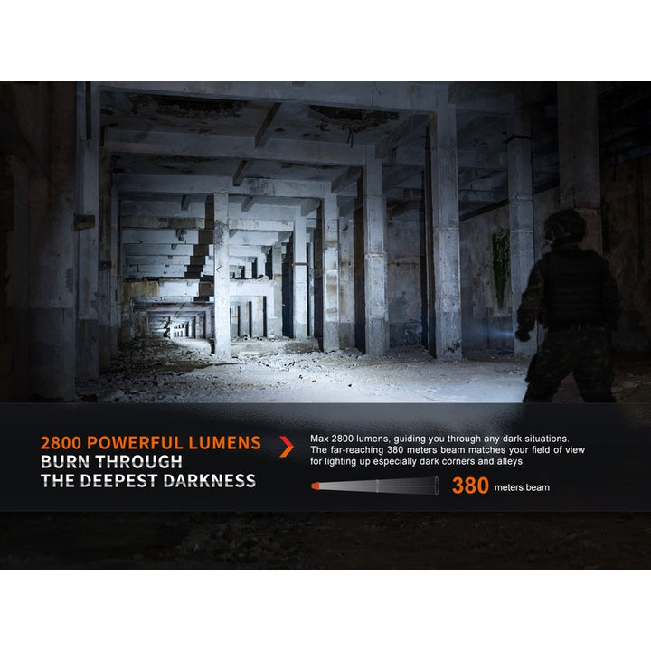 Fenix PD36R Pro 2800 Lumen Flashlight + FREE E03R V2 Keychain Light