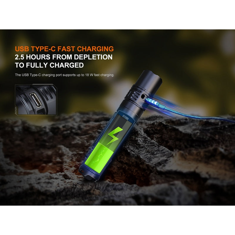 Fenix PD36R V2 Compact Rechargeable Tactical Flashlight - 1700 Lumens